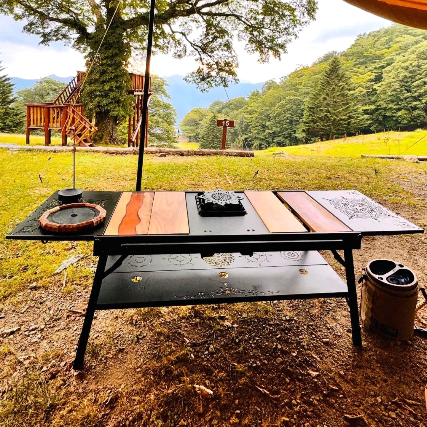 美品セット】ラーテルワークス IGTテーブル120＋フラットバーナー