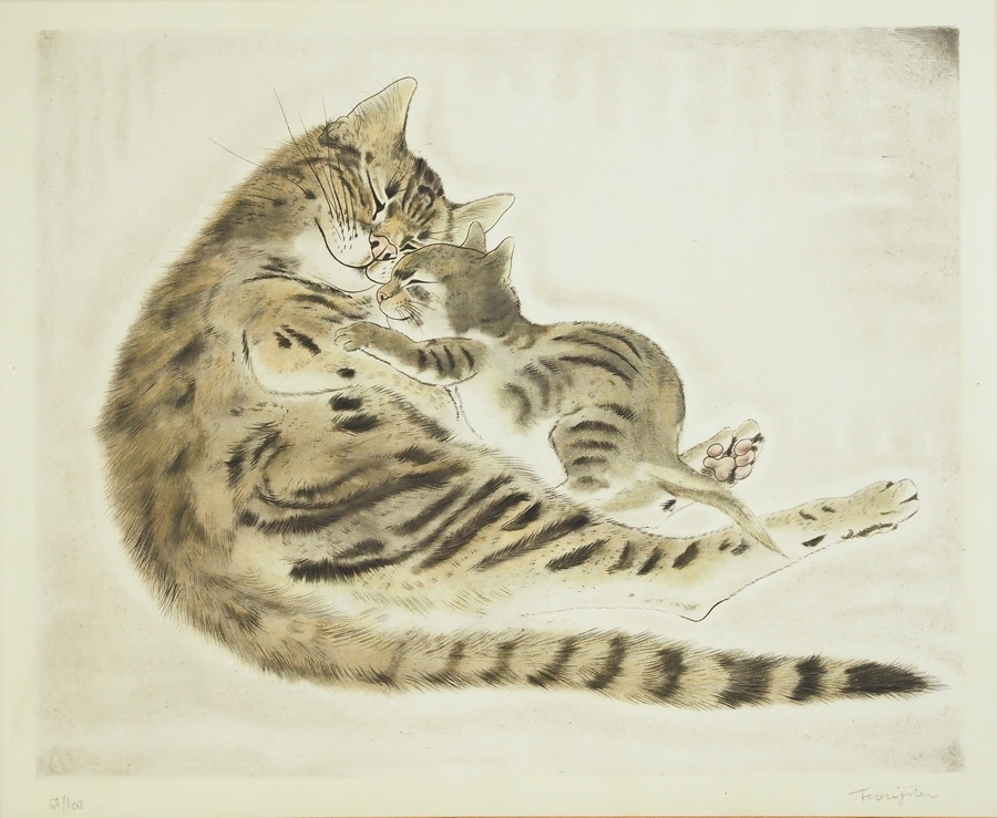 油絵 専用 一緒に眠くなる猫のきょうだい 油絵 専用 一緒に眠くなる猫