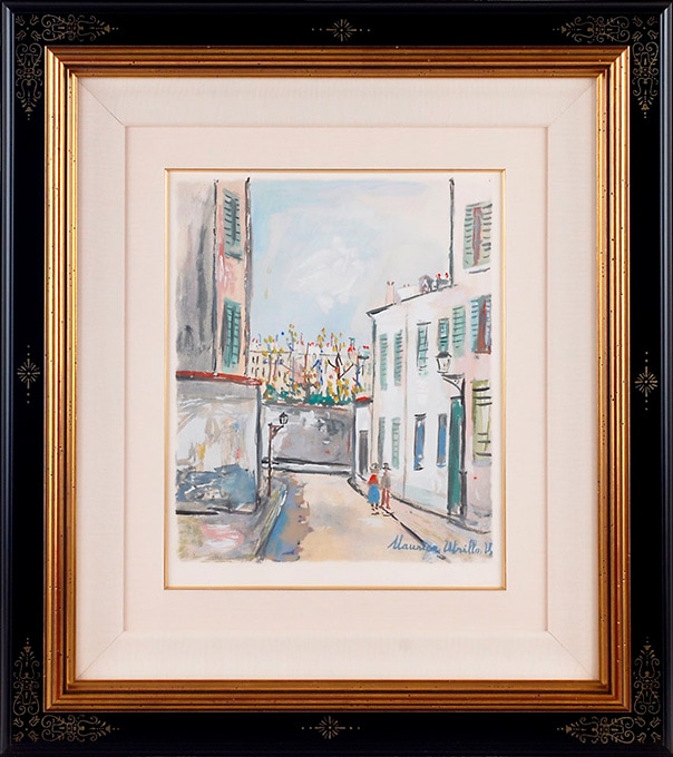 モーリス ユトリロ 絵 縦18センチ横22センチ モーリス ユトリロ 絵 縦