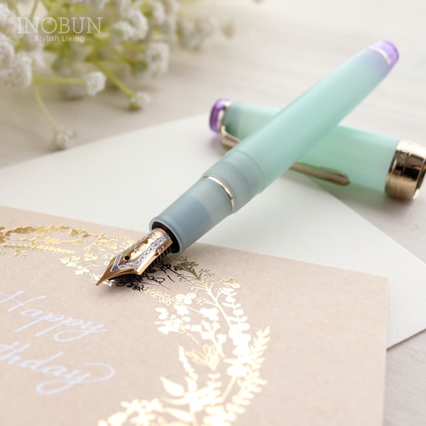 万年筆 セーラー SHIKIORI -四季織- 雨音 「春雨」 中細 ペン先バイ
