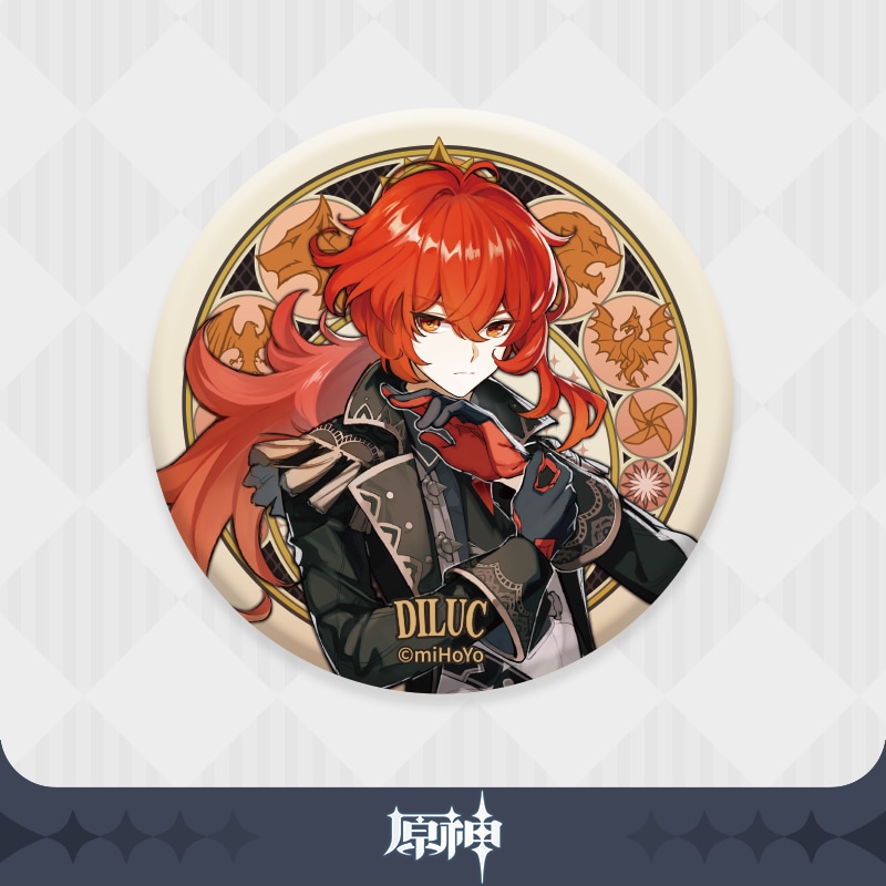原神】 モンド城シリーズ キャラクター缶バッジ Genshin ディルック 原