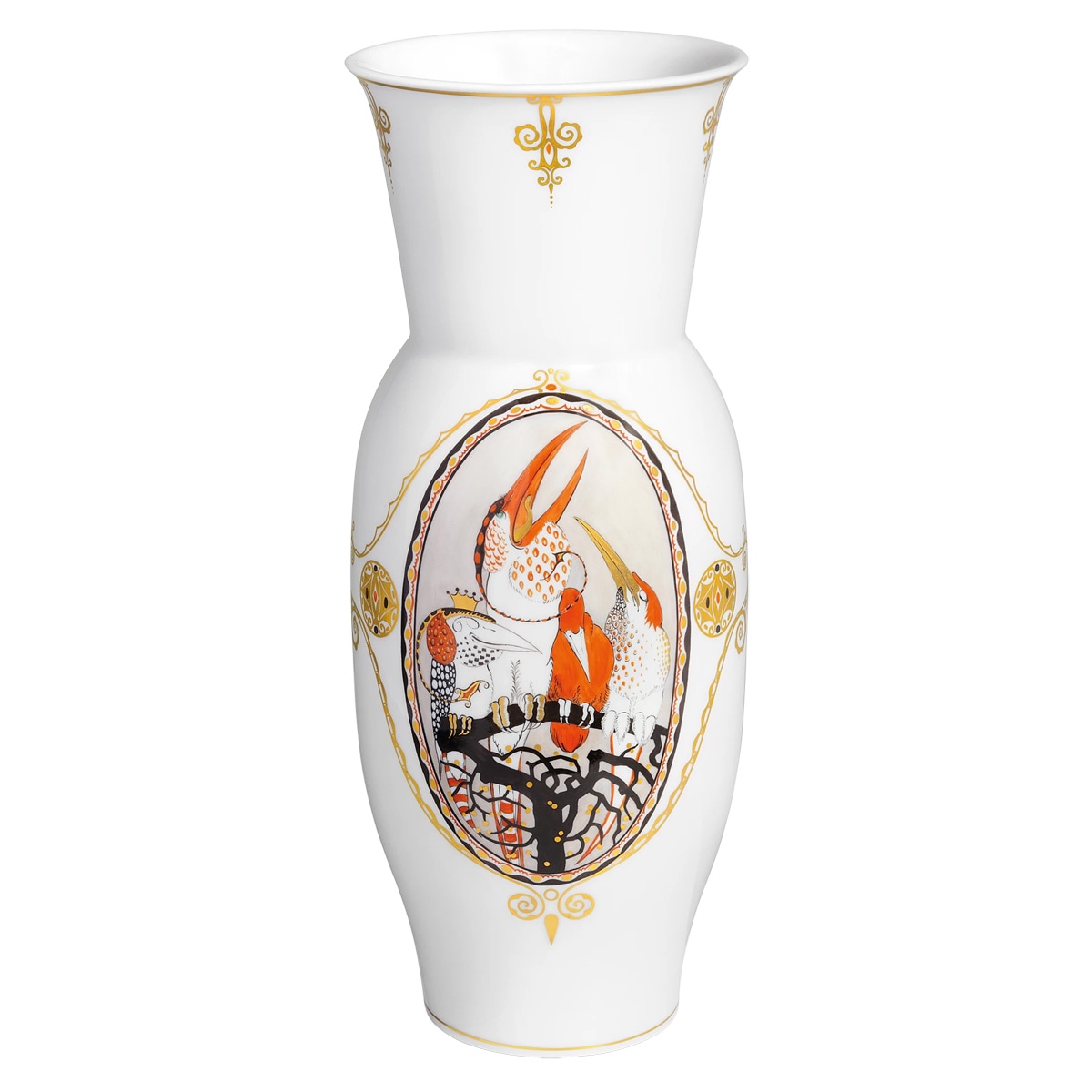 定窯白磁花鳥文瓶 内府銘 定窯白磁花鳥文瓶 内府銘