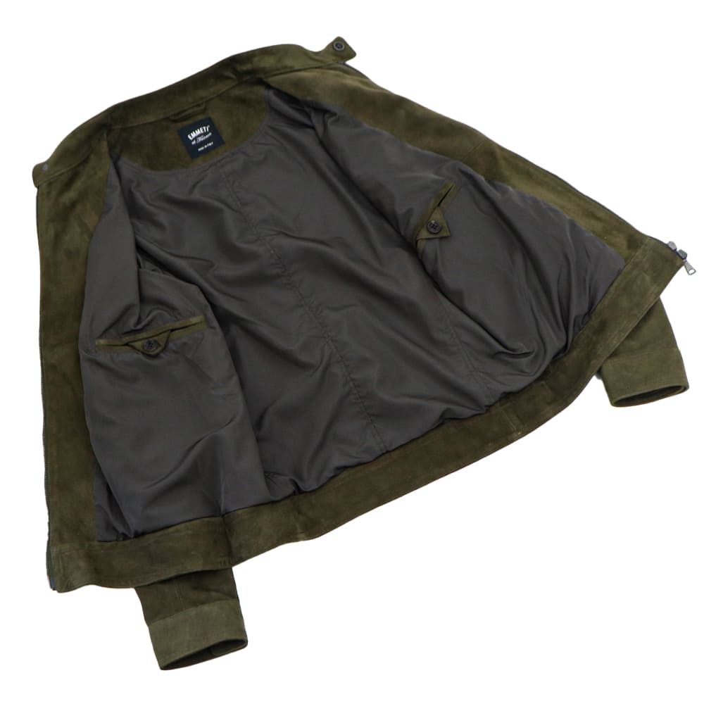 エンメティ ライダース メンズ スペシャルレザー ゴートスエード