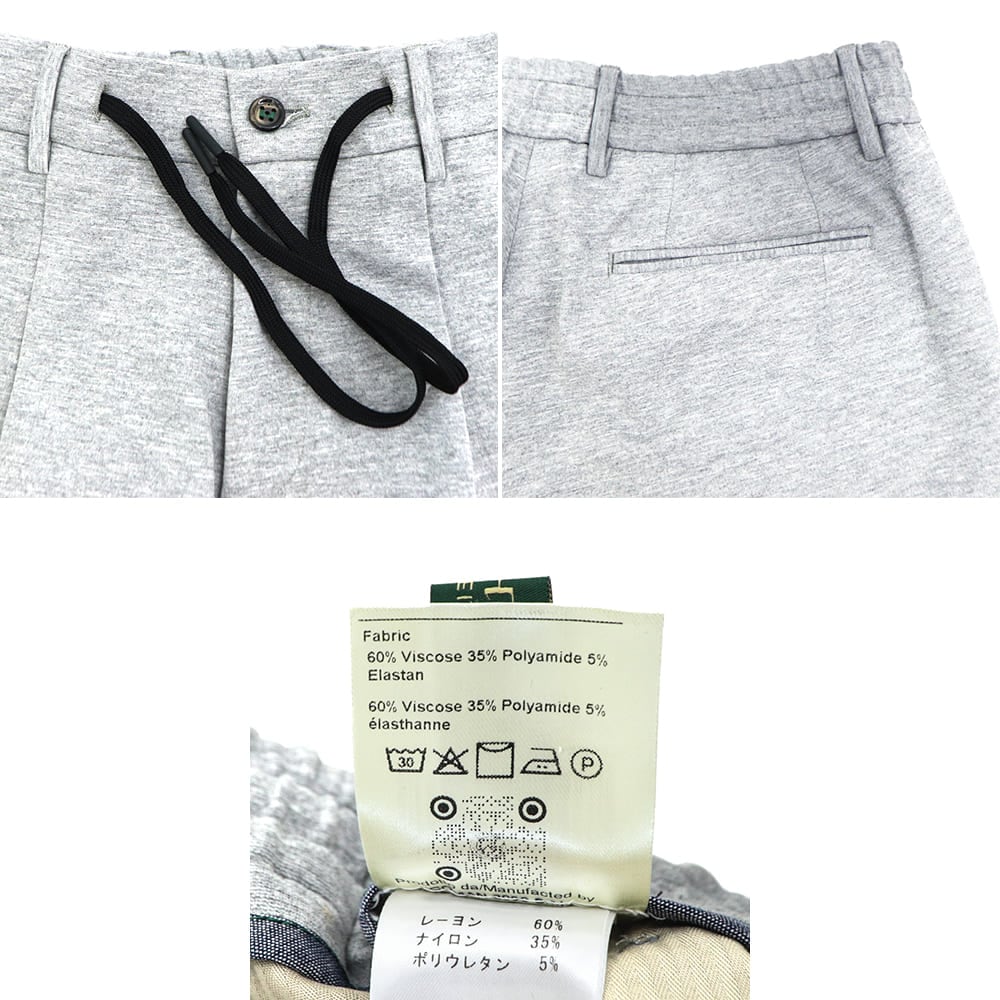 ベルウィッチ パンツ メンズ イージーパンツ 1プリーツ スラックス