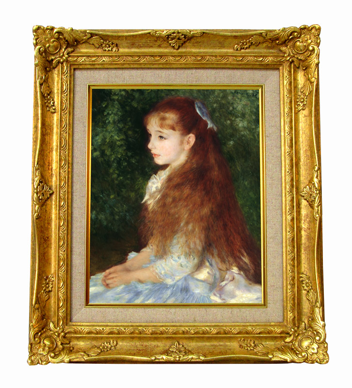 ルノワール イレーヌ嬢の肖像 ジクレーキャンバス複製画 額装品