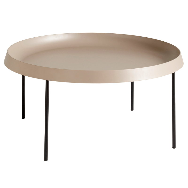 HAY Tulou coffee table 75 cm, mocca - black | Finnish Design Shop