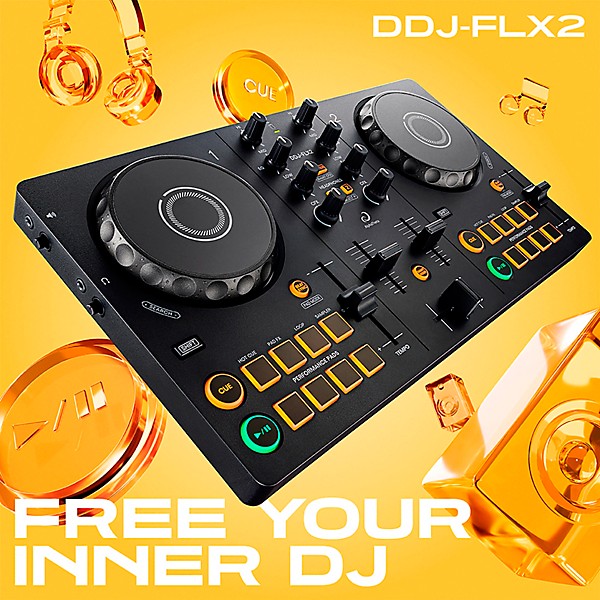 Open Box AlphaTheta DDJ-FLX2 Entry-Level DJ Controller for