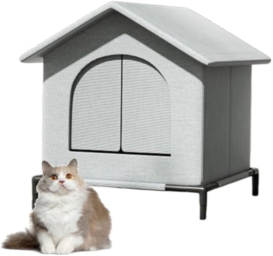 Amazon | 猫 ハウス 冬 屋外 大きめ ペットハウス 2匹 野良猫 小屋