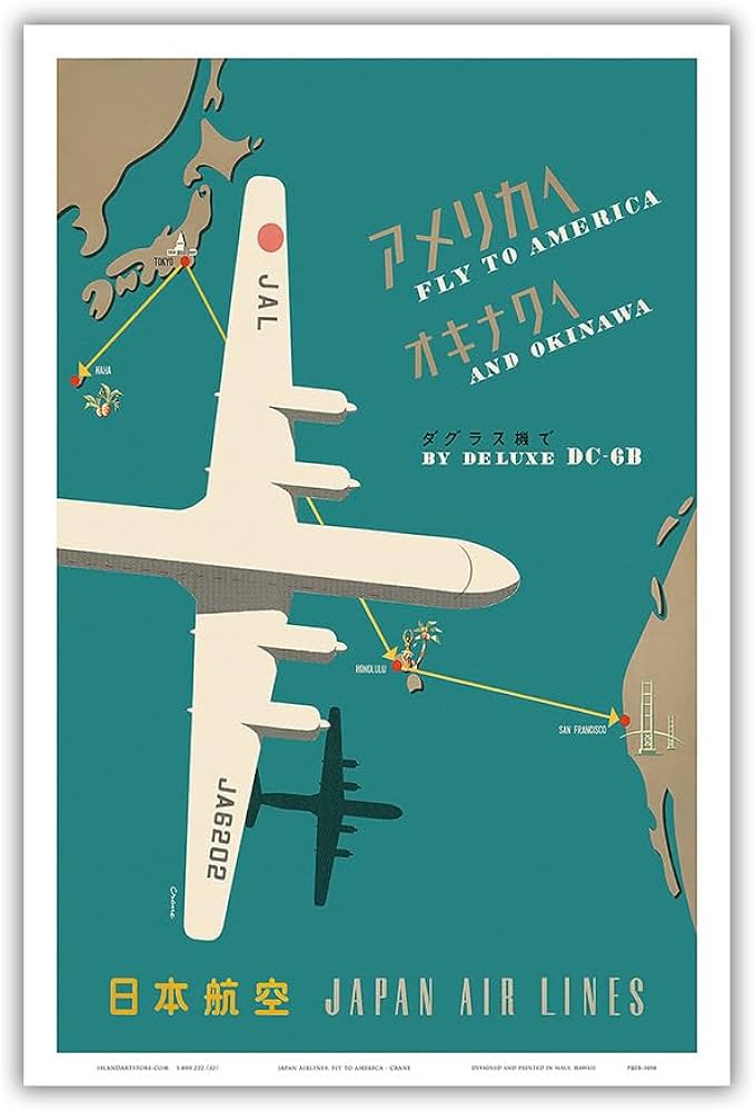 Amazon.com: Fly to America and Okinawa - Deluxe DC-6B - Japan