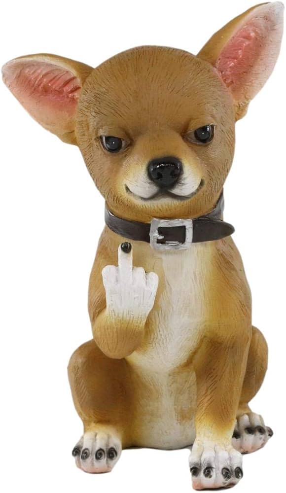 ヴィンテージtrifari チワワ ゴールドメタルブローチ 犬 dog