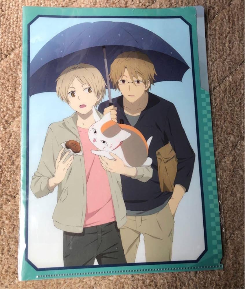 非売品】夏目友人帳 イオン限定 ミニクリアファイル ニャンコ先生 的場