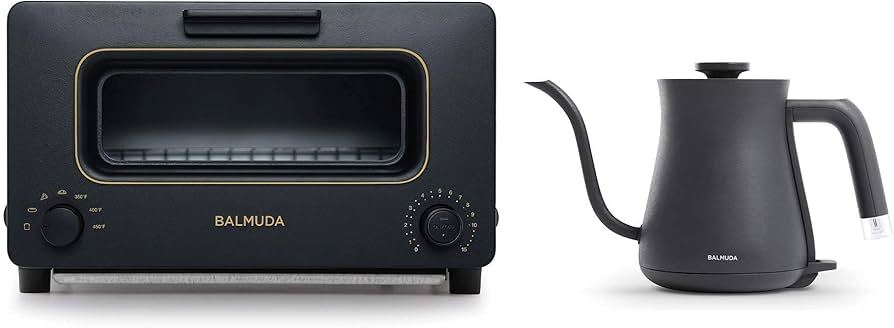 Amazon.com: BALMUDA Combo Pack in Black | The Toaster & The Kettle