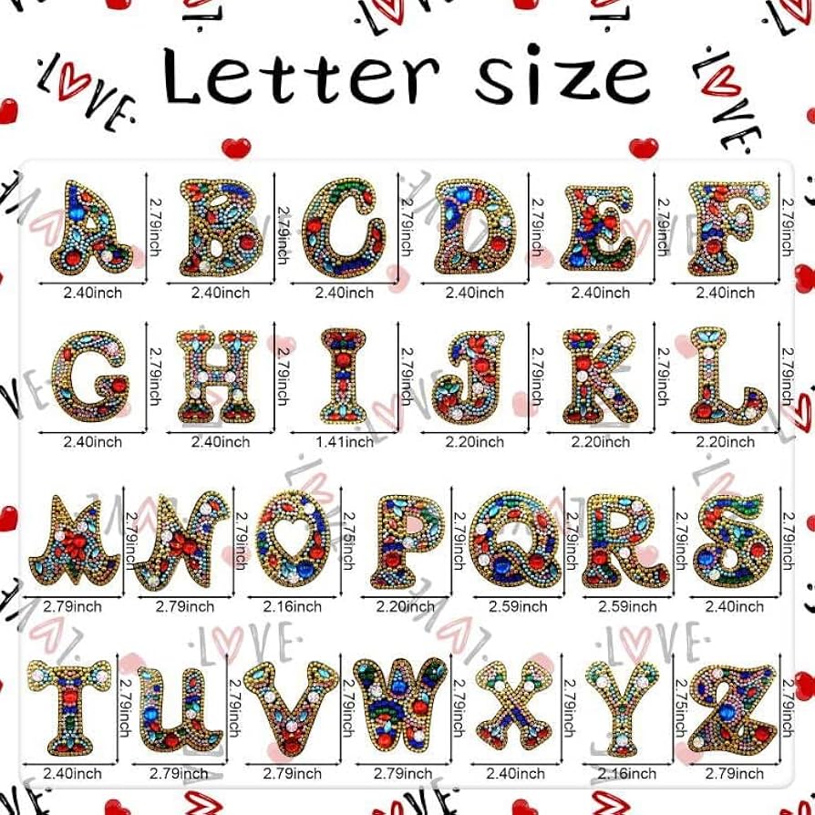 Amazon.co.jp: DIY 5D フルドリル A-Z 26文字 ダイヤモンドペイン