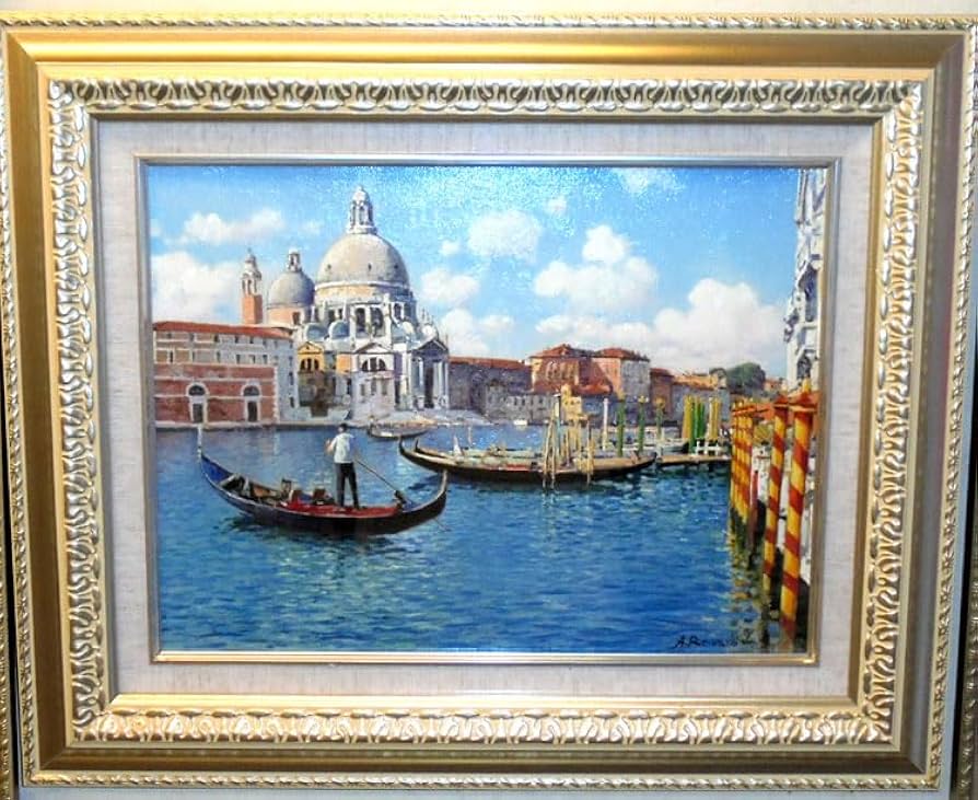希少！ヴェネチア水の都絵画ビンテージ イタリアヨーロッパ欧州インテリア
