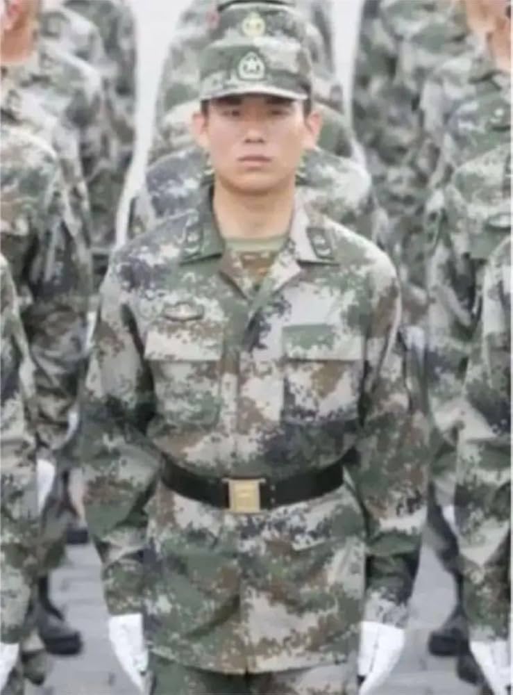 中国軍 中国人民解放軍 21式 星空林地迷彩 作戦服 戦闘服 帽子 セット