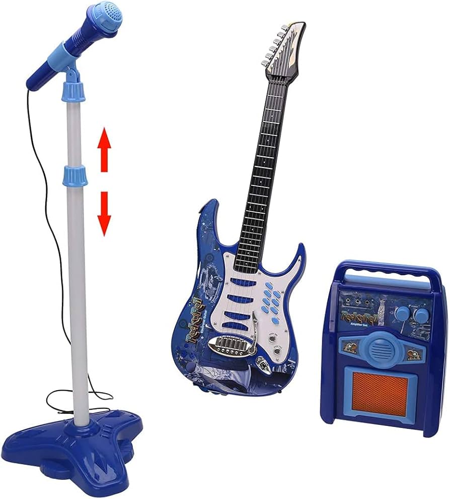 Amazon.co.jp: 3 in 1キッズエレクトリックギターマイクアンプセット