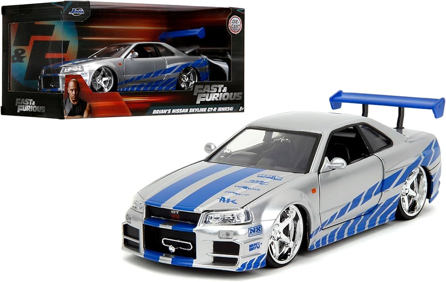 Amazon.com: Jada Toys Fast & Furious Brian's 2002 Nissan Skyline