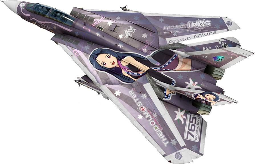 Amazon.com: 1/72 F-14D Tomcat The Idolmaster Miura Azusa [Toy] by