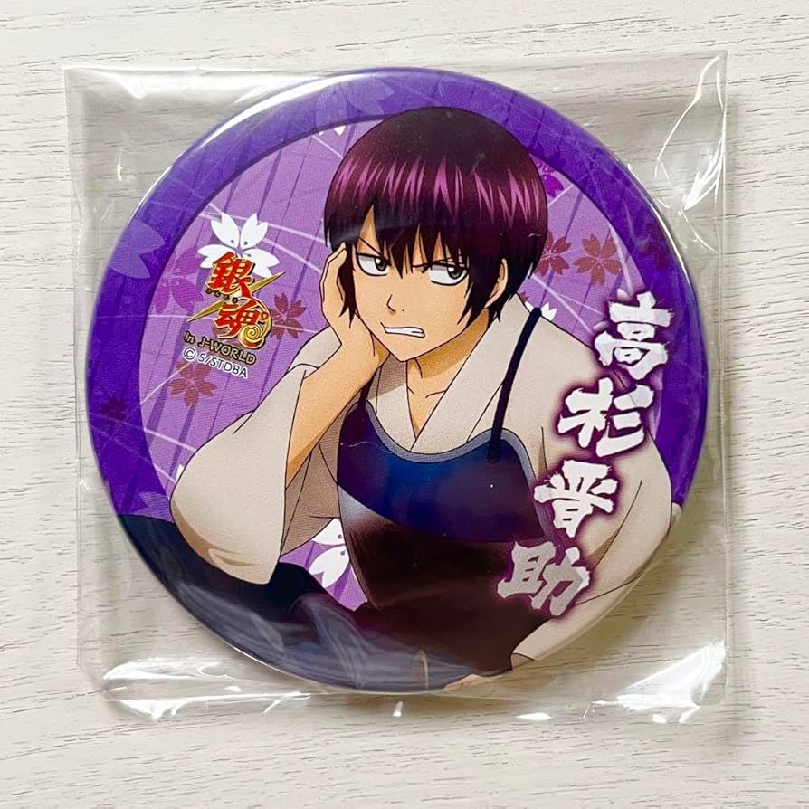 銀魂 柳生九兵衛 グリッター缶バッジ 中国 限定 花嫁 反抗声明 【公式