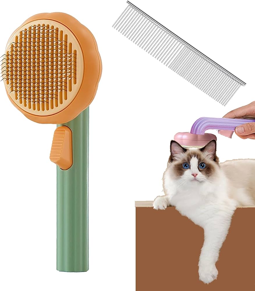 Amazon | 獣毛ブラシ 猫 金櫛 犬 猫ブラシ 犬ブラシ ペットブラシ