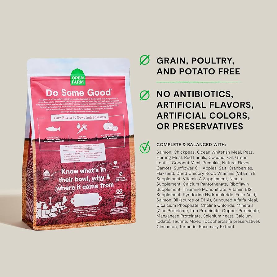 Amazon.co.jp: オープンファーム ドッグフード サーモンレシピ 1.81kg