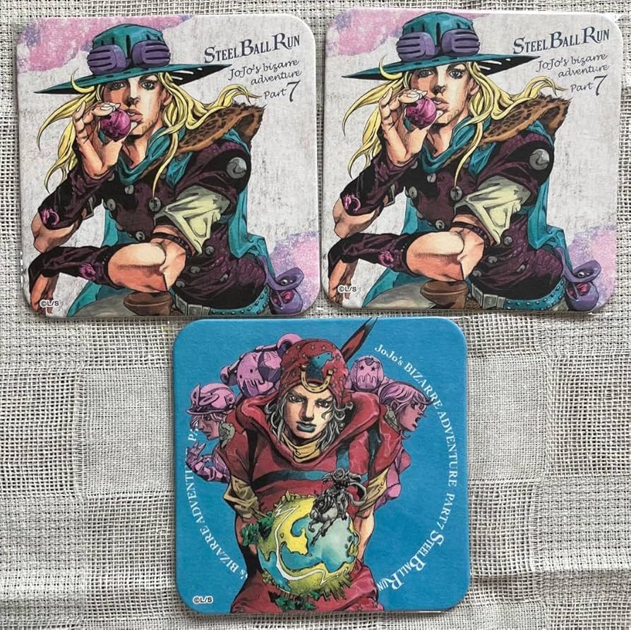 ジョジョ展 アートコースター 7部 ジョジョ展 アートコースター 7部