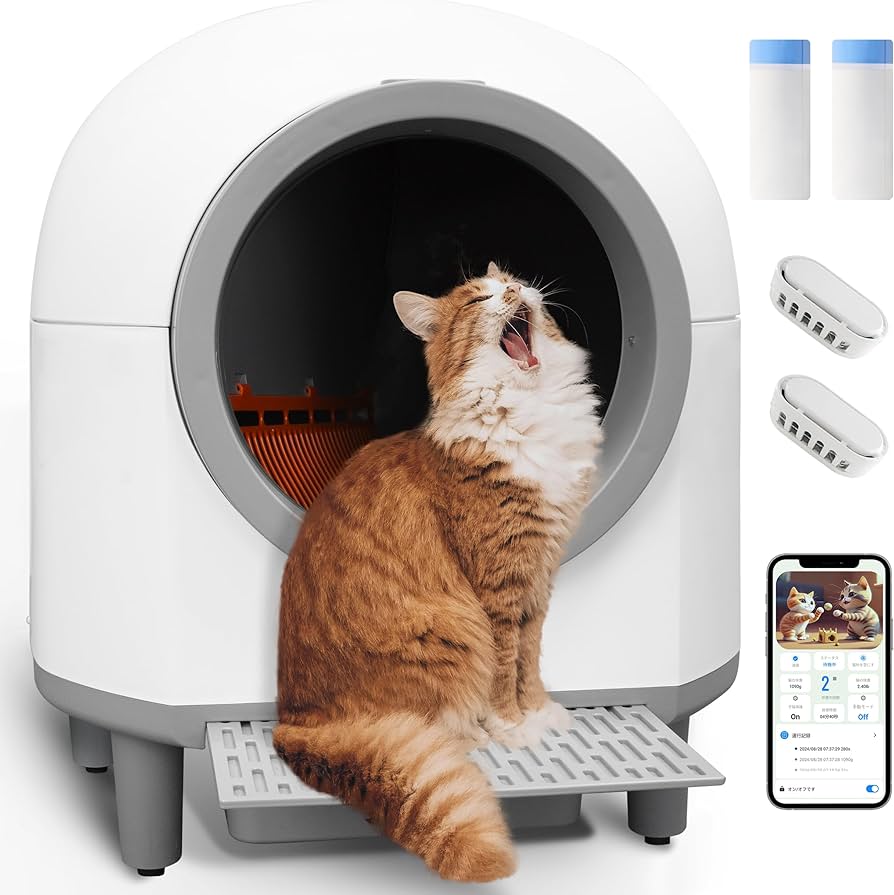 Amazon | Aoruefar 猫 トイレ自動 新型アップグレード全自動猫用トイレ