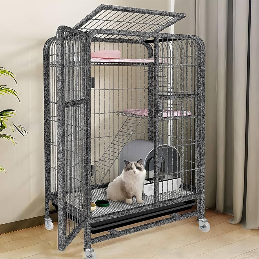 キャットケージ キャットゲージ 猫用品 多機能 分割可能 Lサイズ