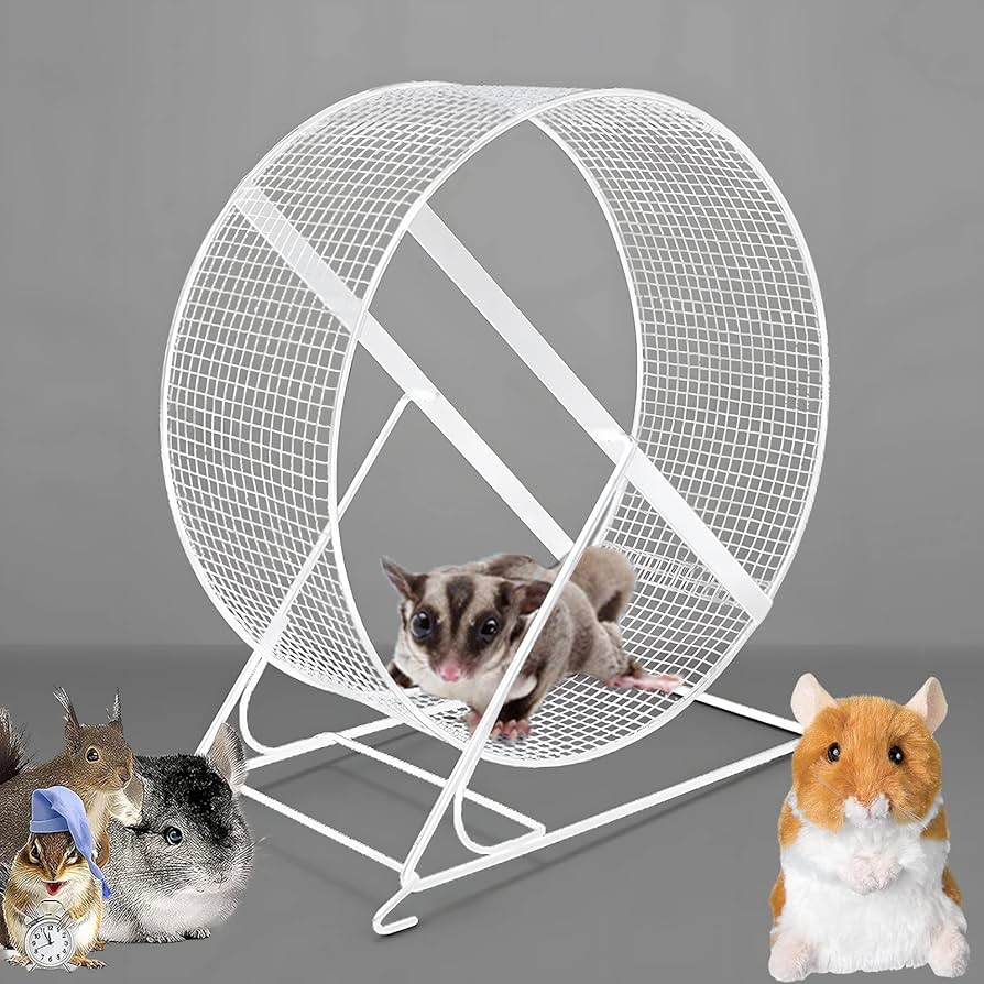 ホワイトケージ ブラック回し車付き