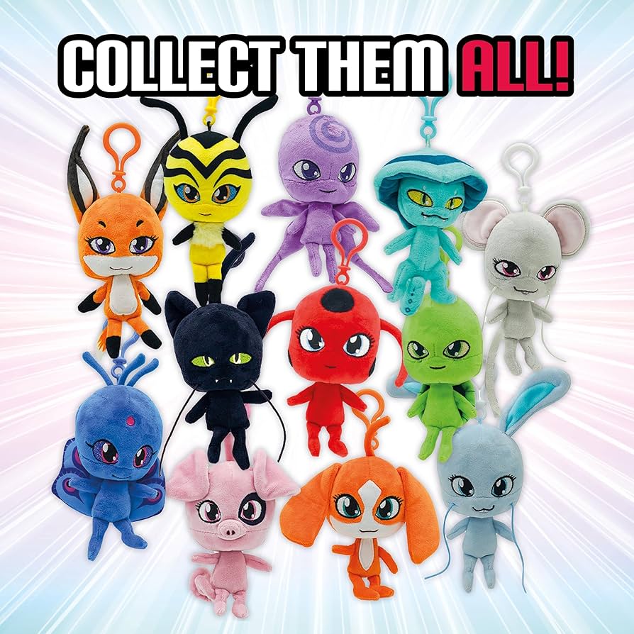 Amazon.com: Miraculous Ladybug Kwami 5-inch Lifesize Backpack