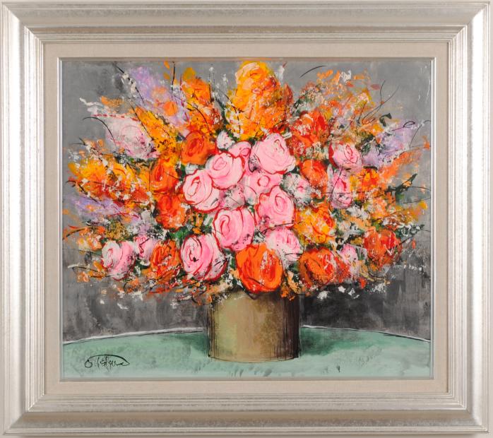 田渕眞兒 油絵 油彩 薔薇シリーズ 花 No.27 田渕眞兒 油絵 油彩 薔薇