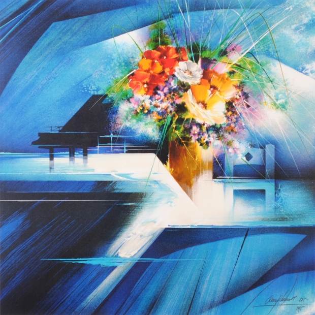 インテリアの絵画をリトグラフの版画で制作したレイモン・プーレの