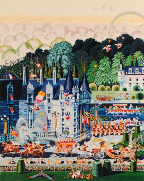 ヒロ・ヤマガタ 「フルムーン」 版画 シルクスクリーン 限定295部 1989