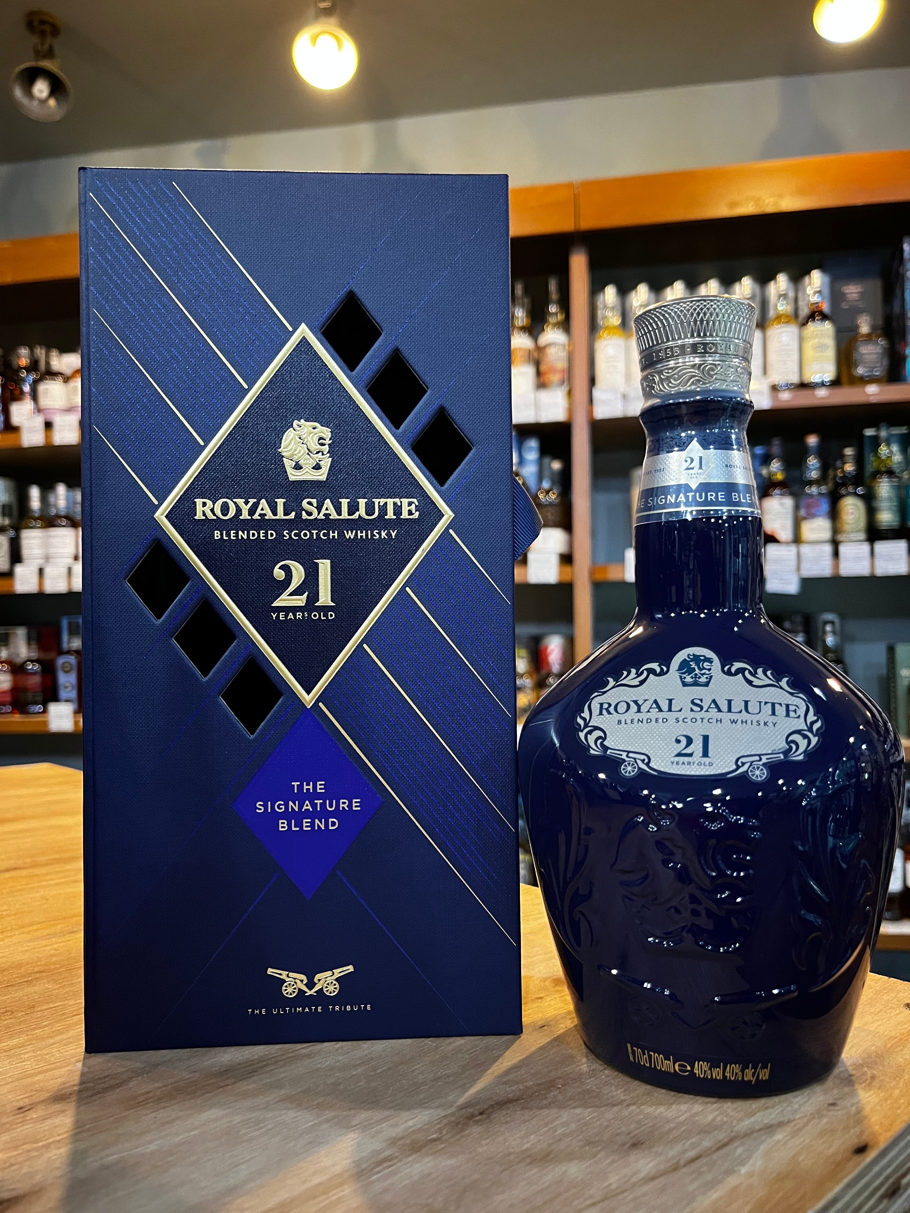 古酒 ROYAL SALUTE ロイヤルサルート 21年 青 陶器ボトル スコッチ