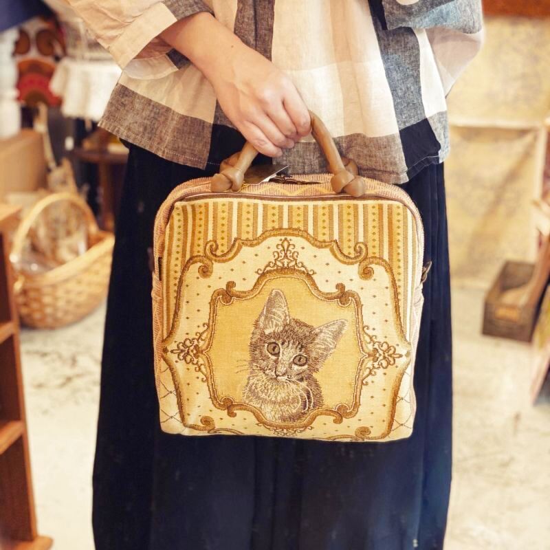 ベルギー製ゴブラン織りバッグ