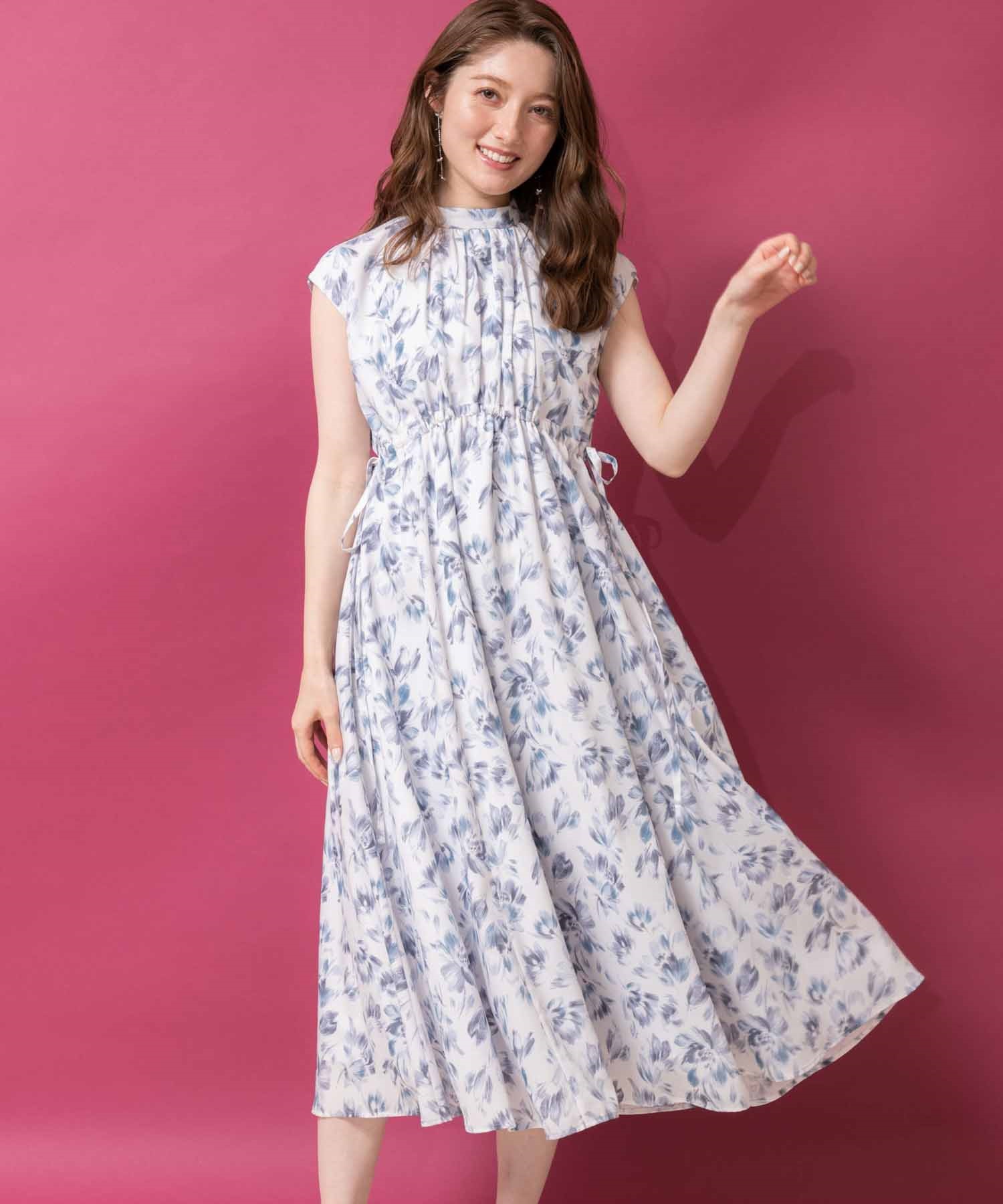 ドロスト花柄ワンピース | ロングワンピース | NOELA OFFICIAL WEB STORE