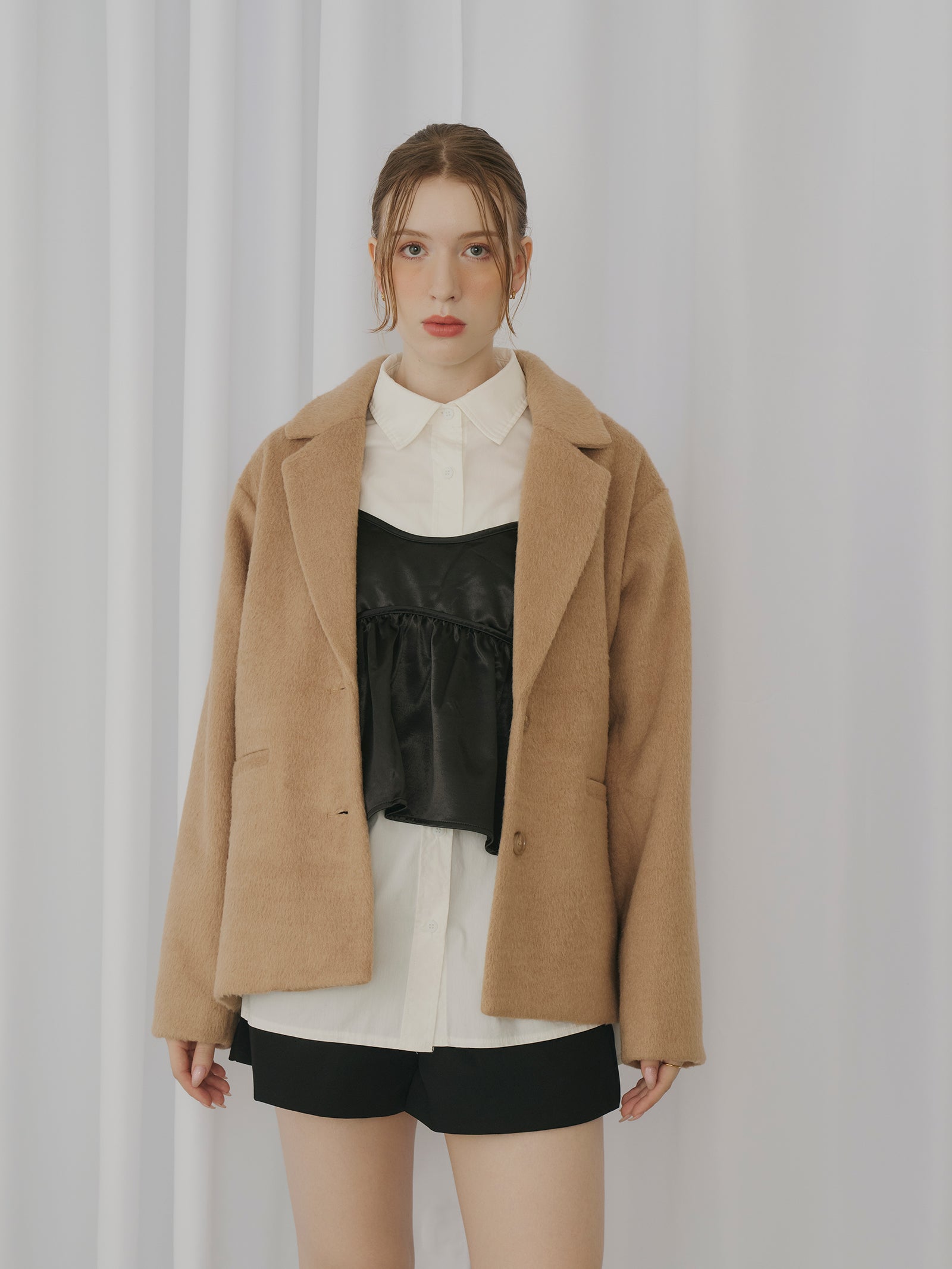 シャギーテーラードジャケット[セットアップ可能]