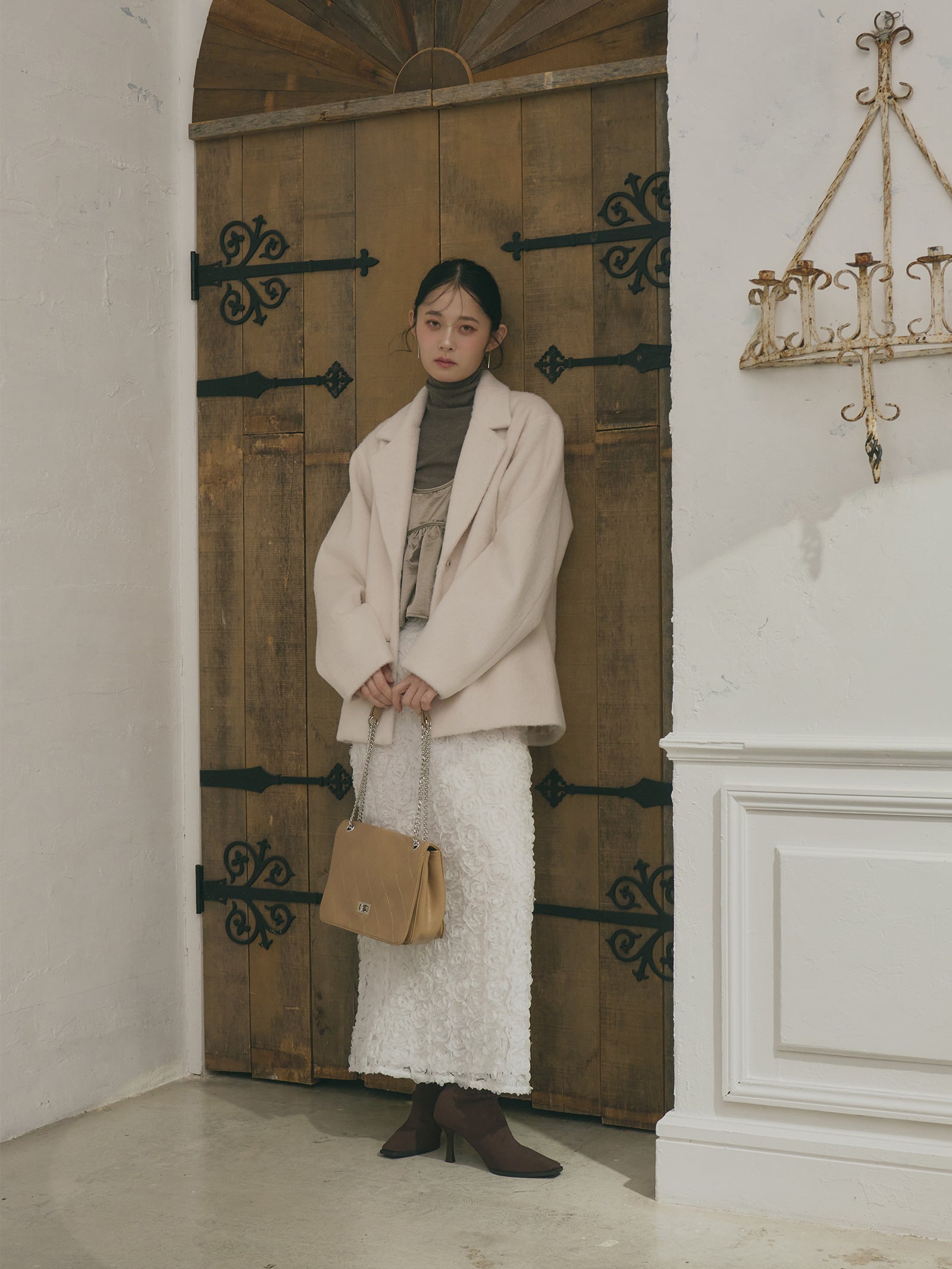 Olu. オルドット シャギーテーラードジャケット セットアップ販売