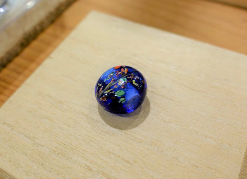 極希少江戸後期◇とんぼ玉（蜻蛉玉）『青』大変美しく細かい細工 練