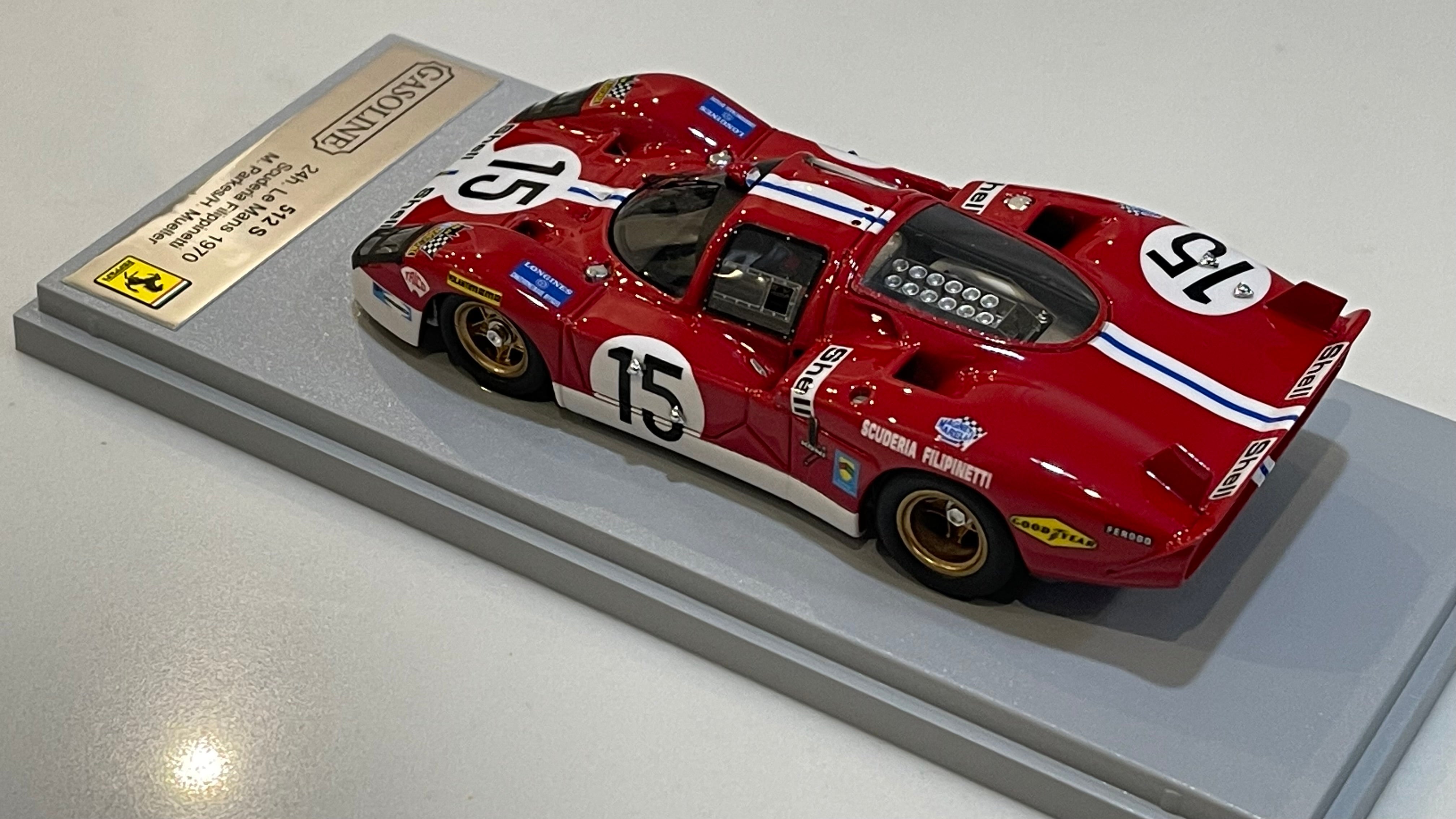 Gasoline 1/43 Ferrari 512 S 24 Hours Le Mans 1970 Red No. 15