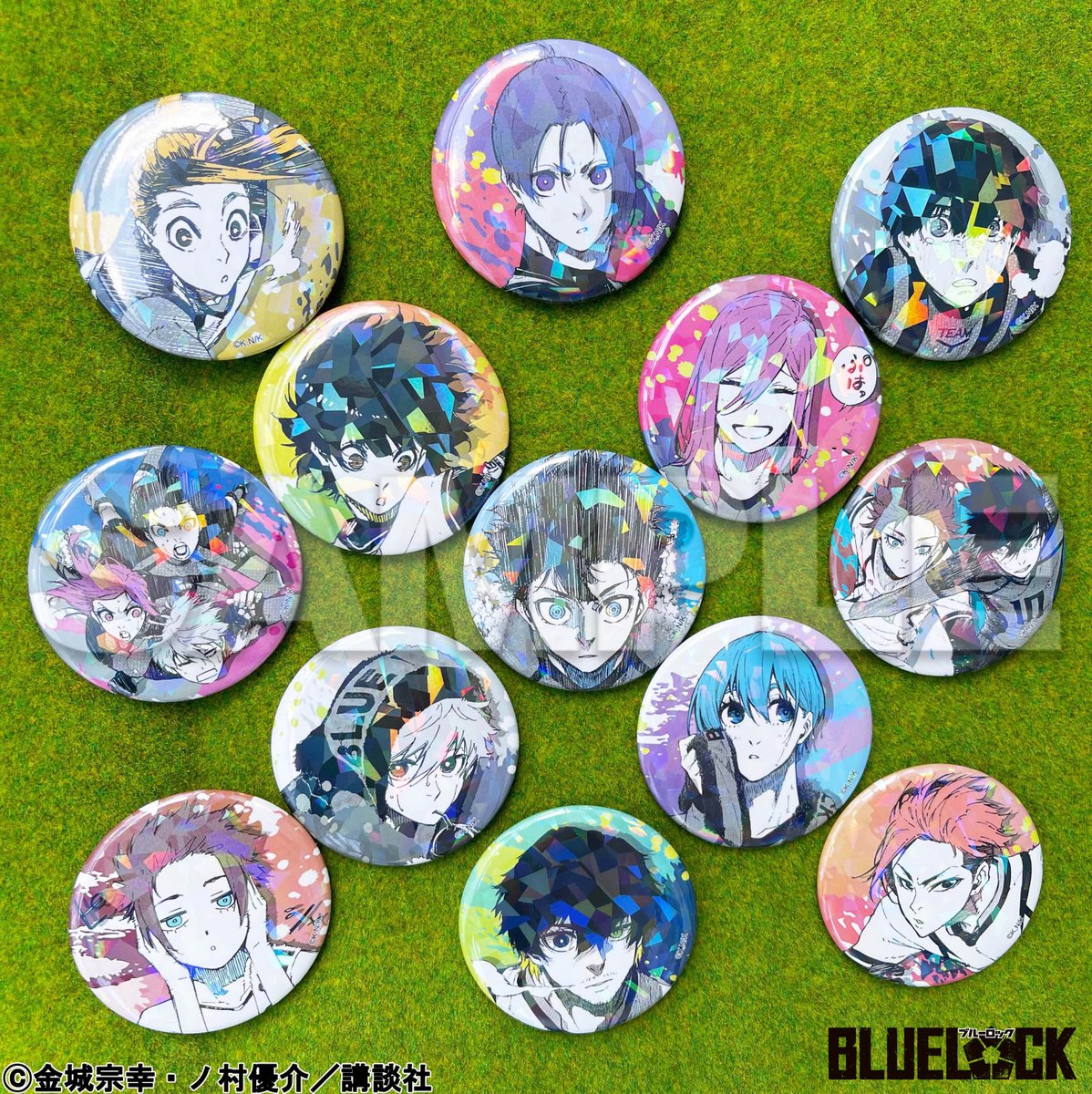 ブルーロック ホログラム ツリビレ メタル 私服 缶バッジ 中国再販