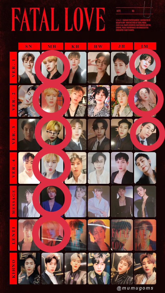 MONSTA X セール中 モネク QQmusic ジュホン トレカ セット MONSTA X