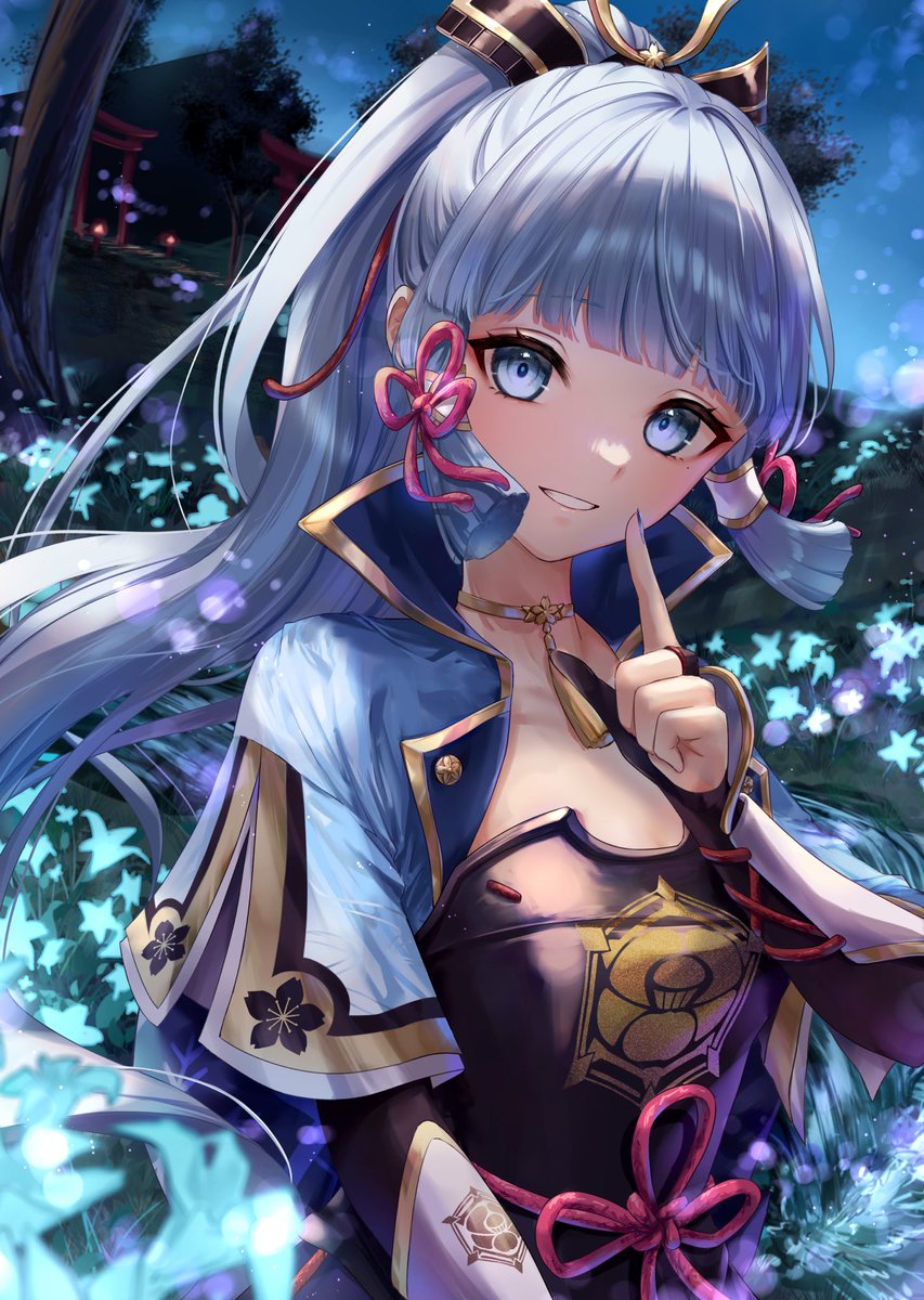 神里绫华 「しーっ… #原神 #神里綾華 #Ayaka 」|羽梛