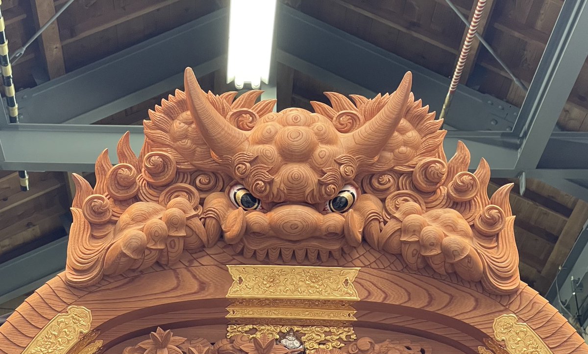 今日見た鬼熊。 #だんじり #獅子噛み