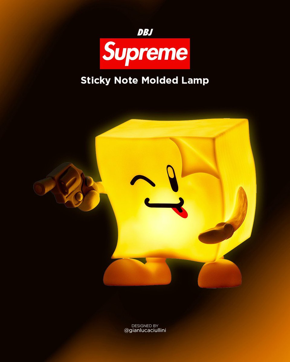 Supreme Sticky Note Molded Lamp 【公式通販】