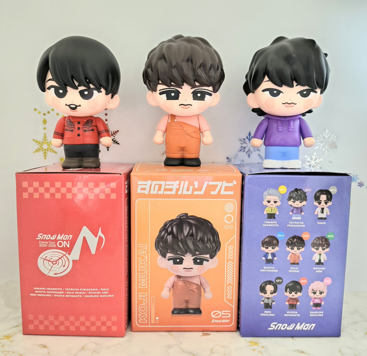 すのチルソフビ❤️🧡💜⛄️ さっくんが箱にもこだわったって 言ってた