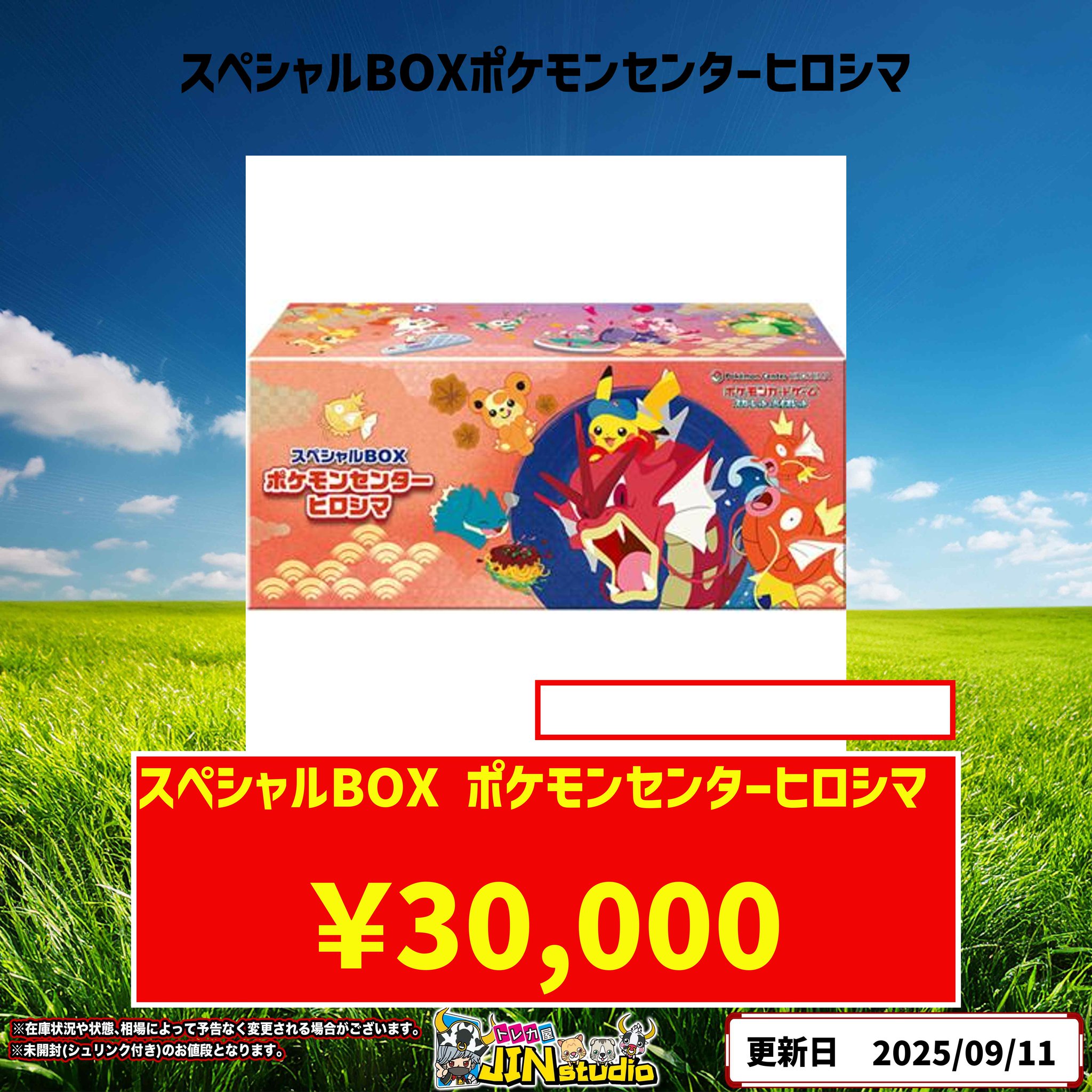 割引 スペシャルBOX ポケモンセンター ヒロシマ 新品未開封シュリンク