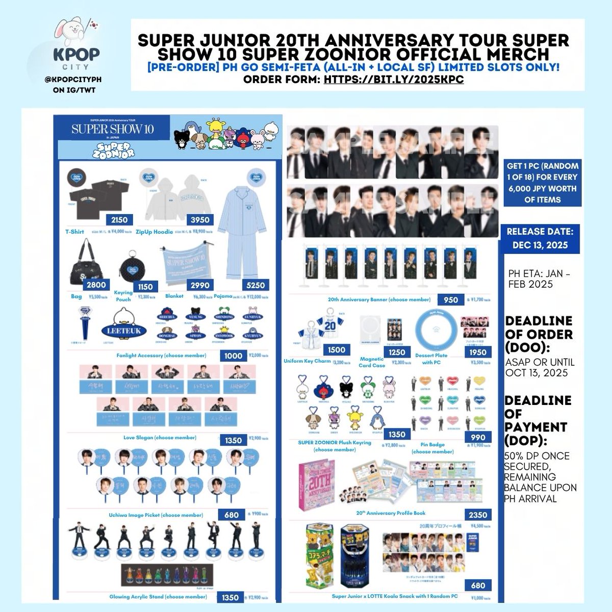 Super Junior Super Show 10 オエヨバッグ PH GO] SUPER JUNIOR 20TH