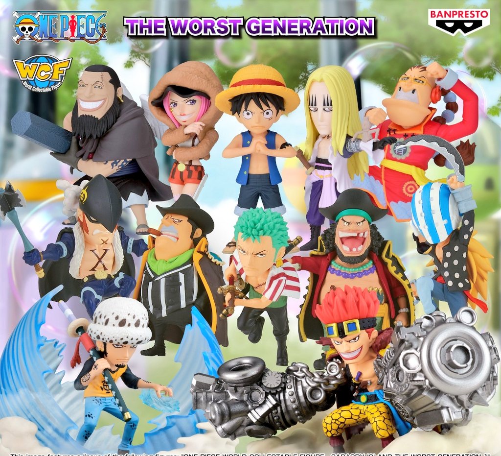ワンピース フィギュア ワーコレ 最悪の世代 ルフィ アプー ボニー
