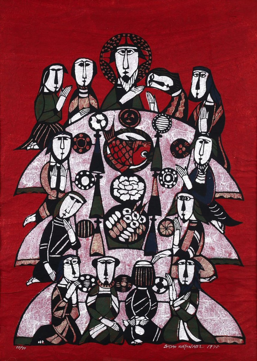 渡辺貞夫 木版画 イエスキリスト生誕 渡邊禎雄☆イエスキリスト 渡邊